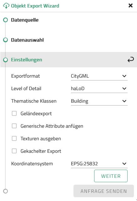 image exportWizardSettings