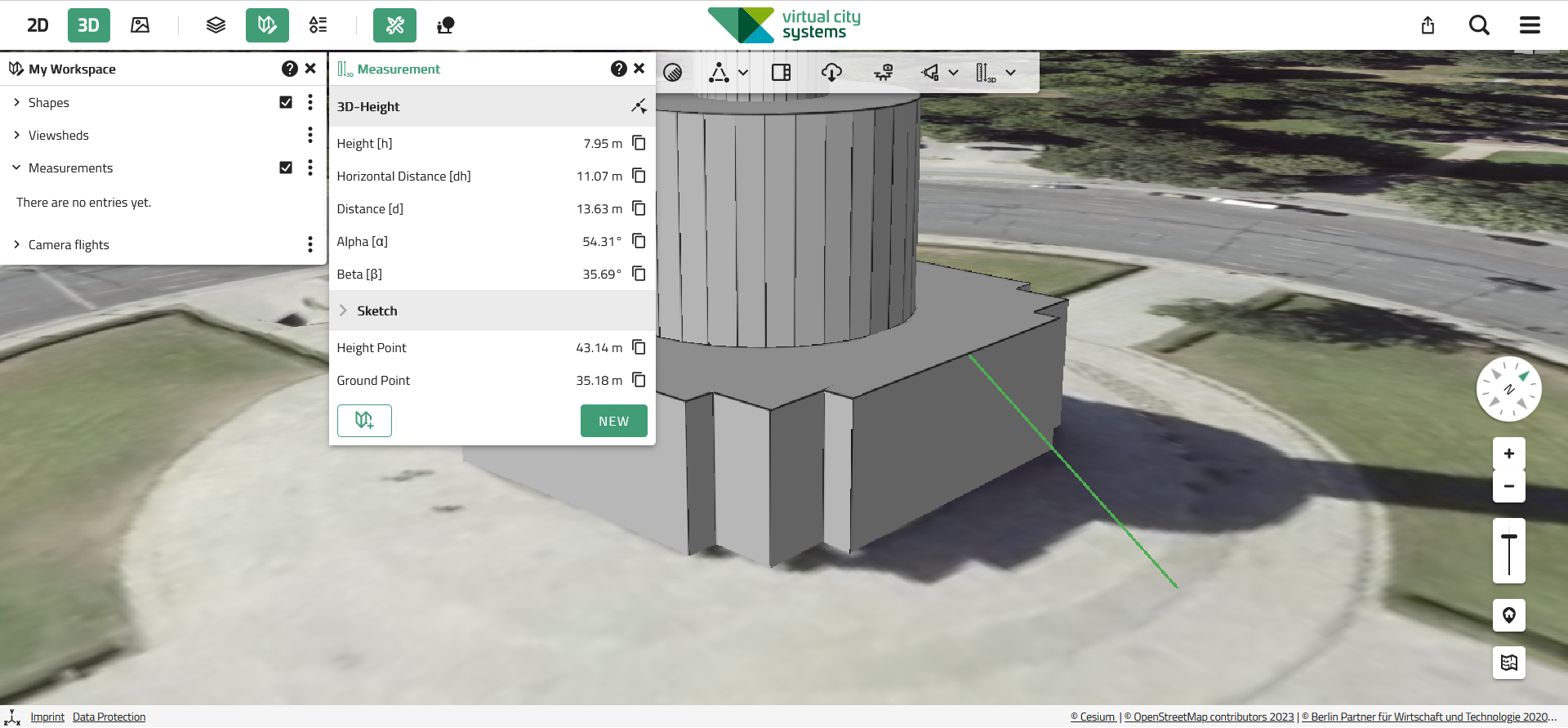 image measurement3DHeight