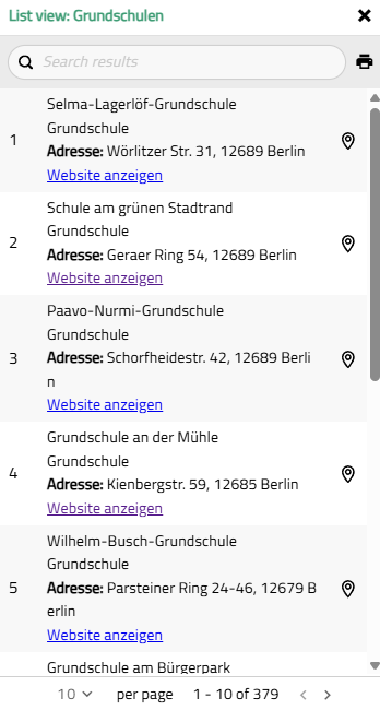 List View Access Example